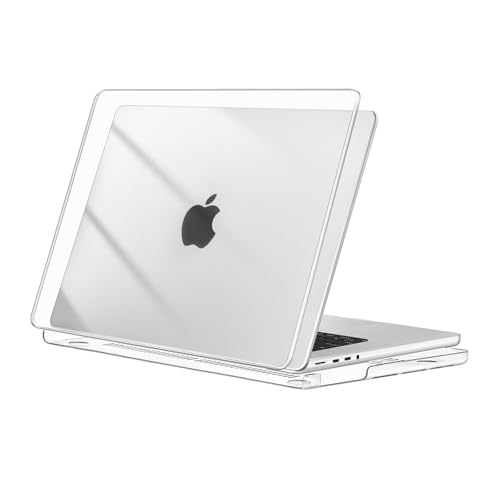 MOSISO Custodia Compatibile con MacBook Pro 16 Cover M5 M4 M3 M2 M1 2026 2025 2024 2023 2022 2021 A3429 A3428 A3403 A3186 A2991 A2780 A2485, Cover per MacBook Pro 16 Pollici Case, Cristallino