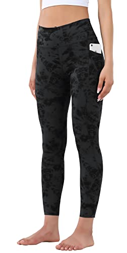 OVRUNS Damen Sporthose mit Taschen, Blickdicht Sport Leggins High Waist...