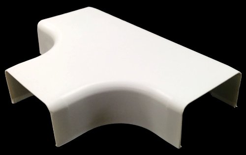 Electriduct Extra Large Latching Cable Raceway Accessories (2100 Series) - 3 Way T - White