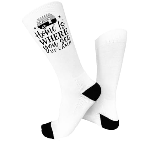 Home Is Where You Set Up Camp Half Calf Sock For Son3
