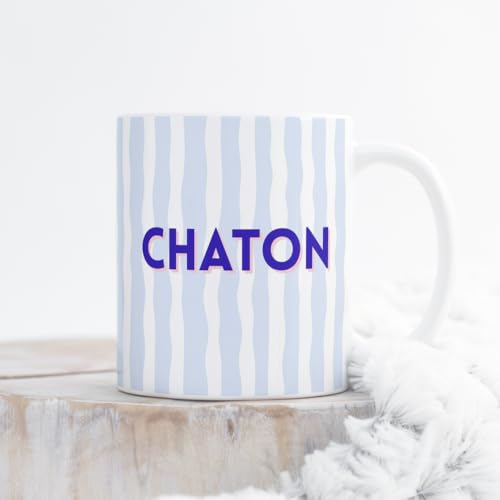 Générique Mug Chaton – Tasse en Céramique 33cl – Idée Cadeau Originale et Mignonne pour Petit Déjeuner, Pause Café ou Thé – Cadeau Couple, Ami(e),...