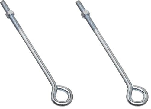 Image of National Hardware N221-341 2160BC Eye Bolt in Zinc Plated,1 /2 inch x 12 inch (Pack of 2)
