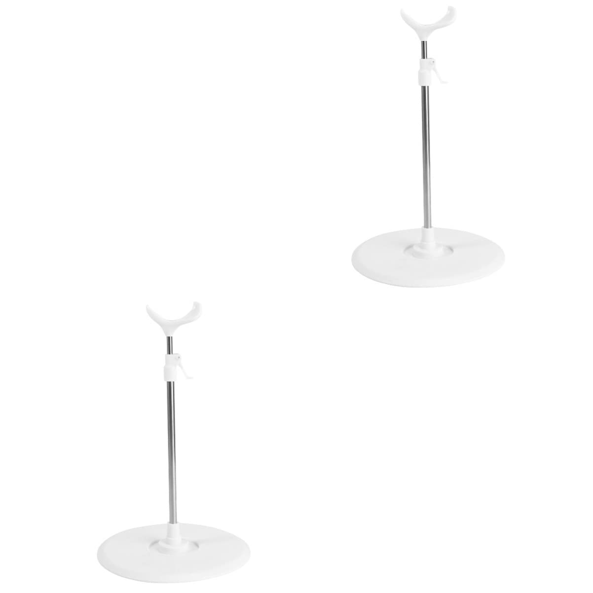 SEWACC 2 Pcs Quality Plastic Doll Display Stand Stand Rack Holder Perfect for Boys and Girls' Game Room Organization