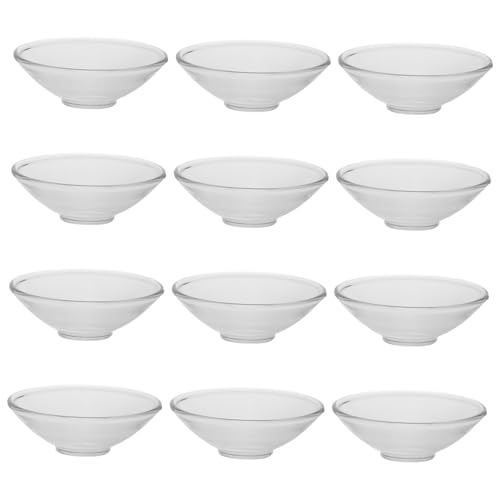 Mikikit 12pezzi Protettore Di Cera Per Candele in Vetro Scanalato Raccoglitore Di Cera Decorativo Protezione Antigoccia Per Candele Per Case Ristoranti e Hotel