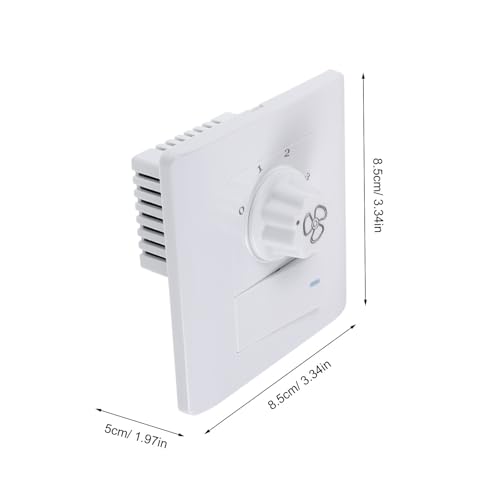 Interruptor de ventilador de techo giratorio con panel de pared para control de luz 2