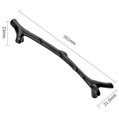Fyearfly 5pcs Tree Branch Furniture Handles, Zinc Alloy Twig Pulls Cabinet Door Handles Metal Drawer Knobs - Image 3