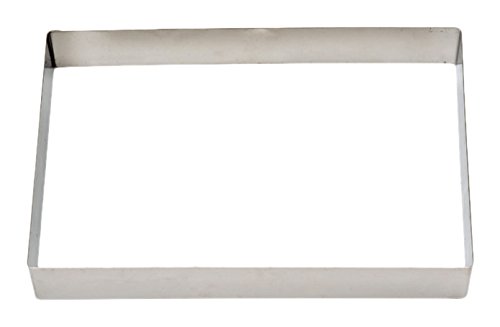 DECORA Stainless Steel Rectangle Shape, Silver, 40 x 30 x 4.5 cm