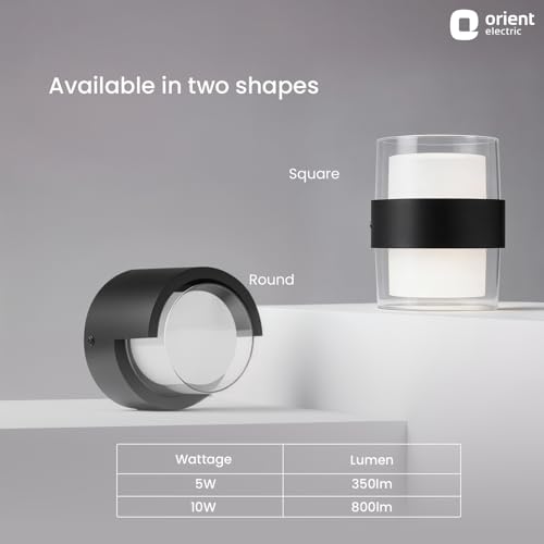 Image of Orient Electric 10W Decor Wall Light (Warm White, Pack of 1)