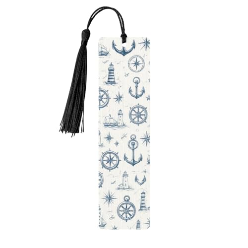 Wooden Nautical Bookmark Set