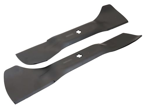 SECURA Jeu de lames (éjection) compatible avec Bestgreen BG Pro 105 HRBK 13BT71SN655 Tracteur de pelouse