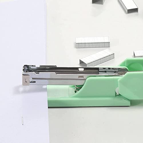 Stapler Solid Color Stapler Labor Saving Stapler Easy Office Stapler Manual Binding Machine Office Supplies Stapler (Color : B-Pink) #TOP4