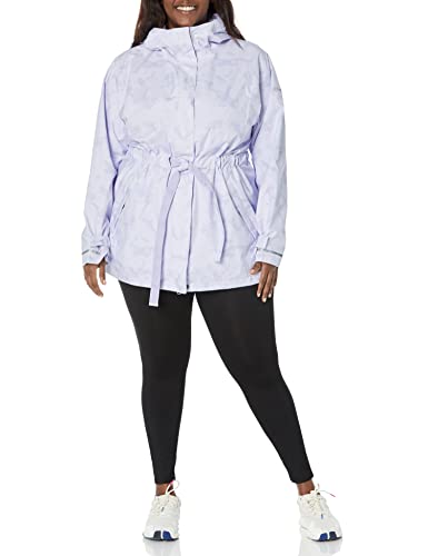 Columbia Women's Here And There Trench II Jacket, Purple Tint Dye Frond Print, Medium