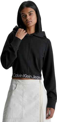 Calvin Klein Jeans Women's Hoodie, Black (Ck Black), XS