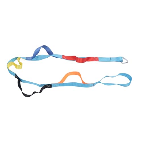 Mavaol – échelle de Corde d'escalade de 6,56 Pieds pour Enfants, échelle d'escalade en Sangle colorée à 6 Sections pour cabane dans Les Arbres en Plein air