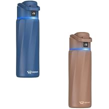 Boost 24 oz Smart Water Bottle Blue + Boost 24 oz Bottle Mocha Bundle
