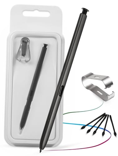 Image of AutoStory Replacement Stylus Pen /S Pen Compatible with Samsung Galaxy S24 Ultra Without Bluetooth with 5 Extra Tips /Nibs and tweezer (Black)