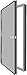 Harvard Products - T82868316L1616WIN - Security Door, Hand Left, 81 7/16x34 5/8
