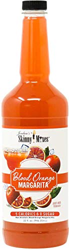 Jordan's Skinny Mixes, Blood Orange Margarita, Sugar Free Cocktail Mix, 32 Ounces (Pack of 1), Flavoring for Cocktails, Mocktails, Frozen Drinks, & Flavored Beverages