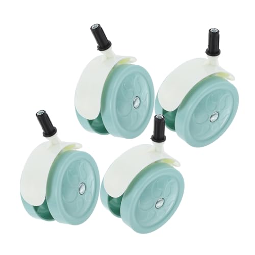 Hohopeti 4 Pcs Silent Infant Walker Wheels Replacement Parts for Strollers Walkers and Dolls Accessories