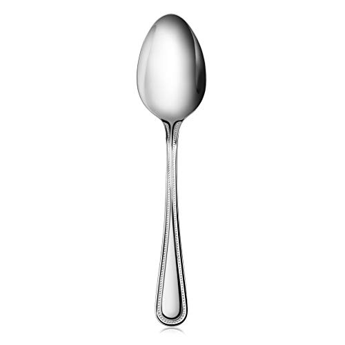 New Star Foodservice 58536 Bead Pattern, 18/0 Stainless Steel, Dinner Spoon, 7.4-Inch, Set of 36