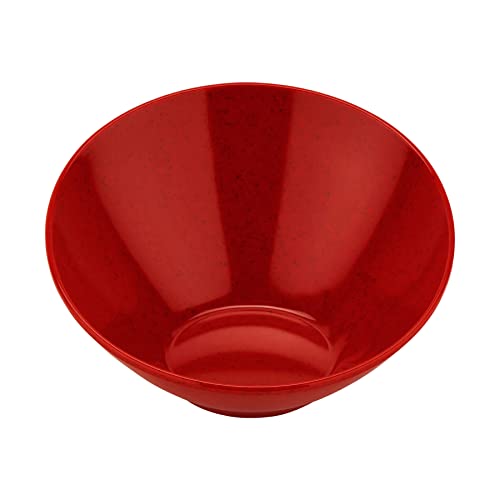 G.E.T. B-786-RSP Angled Cascading Serving Bowl for Salads Snacks and Pasta 12 Ounce / 6.5 Red