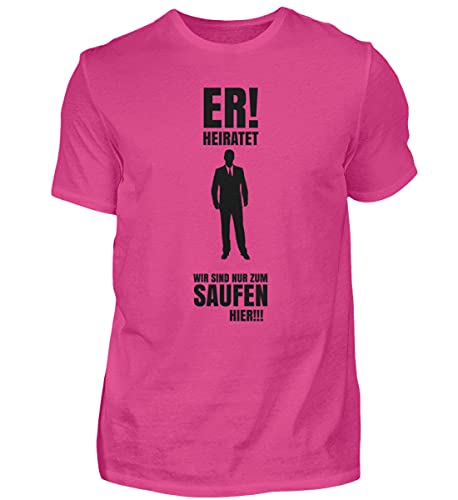 T-Shirt Junggesellen Abschied Meute Homme Rose Taille M pour Soirée Festive