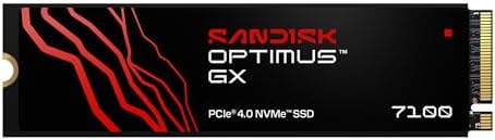 Sandisk 1TB Optimus GX 7100 NVMe SSD, PCIe Gen 4, M.2 2280, Up to...
