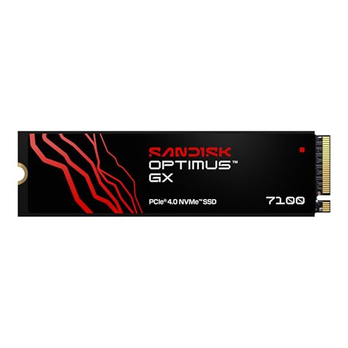 SANDISK 2TB Optimus GX 7100 NVMe SSD - PCIe Gen 4, M.2 2280, Up to 5,800 MB/s Read Speed - SDSP71200TAN