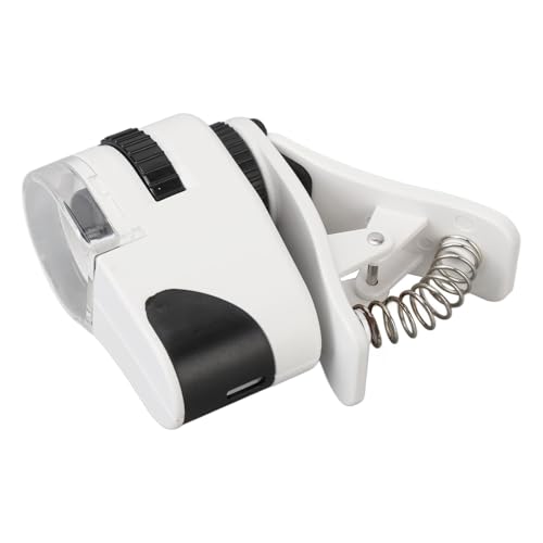 Image of Clipon Magnifier Phone Clipon Microscope Magnifier 2 Brightness Levels Portable 50X Zoom Rechargeable for Smartphones