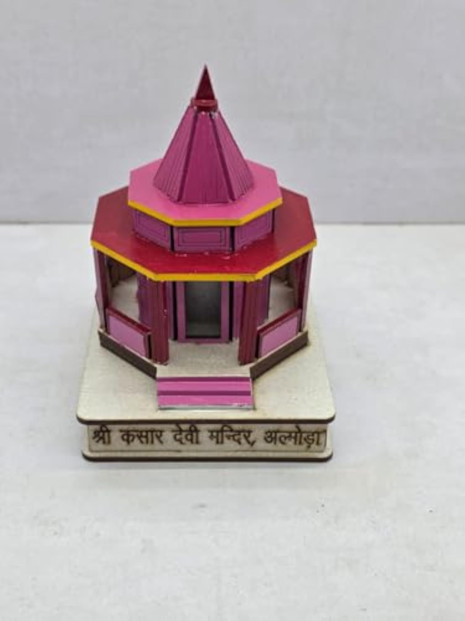 Wooden Shri Kasari Devi Mandir Model