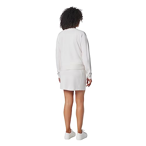 Image of Andrew Marc Women's Performance Flattering Chunky Rib Collar L /S V-Neck Raglan Pullover