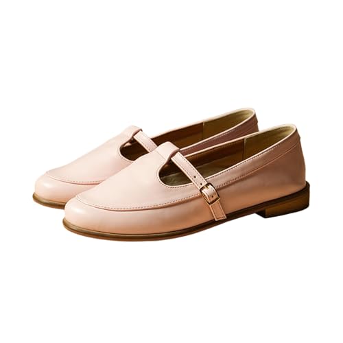 Image of Theater Sprout Mary Jane Flats for Women | Round Toe | Adjustable Strap | Minimal Everyday Comfort Shoes