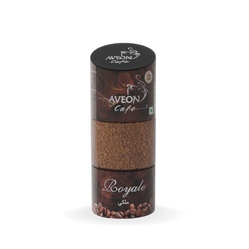 Image of Aveon Cafe Royale Instant Coffee - 100g Jar | Premium Freeze-Dried Coffee Blend | Quick Brew with Rich Aroma & Smooth Flavor | 100% Arabica & Robusta Coffee Perfection