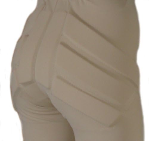 Ice Skating Padded Shorts SLshort (Light Tan, Adult Large)