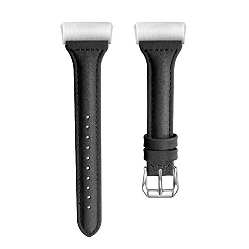 Pulseira de couro legítimo compatível com Fitbit Charge 3 Bands da Nicerio, pulseira de reposição pa