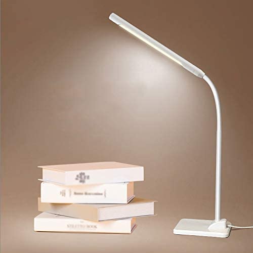 ZEDARO Lámpara de escritorio Protección ocular Escritorio Estudiante universitario Dormitorio infantil Dormitorio LED Aprendizaje Lectura Mesita de noche