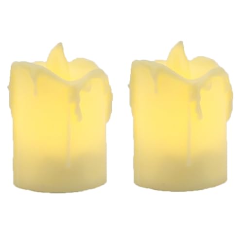 2 Vela LED Eletronica Luz para Decoração 5cm