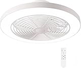 Nigecue 36W Deckenventilator mit Beleuchtung, Ø32CM Deckenlampe Deckenleuchte...