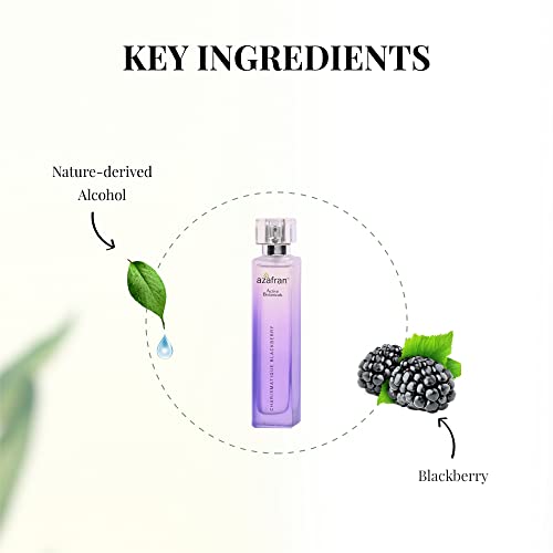 Image of Azafran Active Botanicals Fragrances | Charismatique Blackberry Perfume For Men & Women | Long Lasting Fruity Fragrance | 80ml
