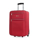 ITACA - Maletas De Viaje Cabina 55X40X20 Material EVA Ligero, Trolley con Ruedas Maleta De Mano para Avion Maleta Cabina Equipaje para Viajes Cortos. Compatible Ryanair, Rojo