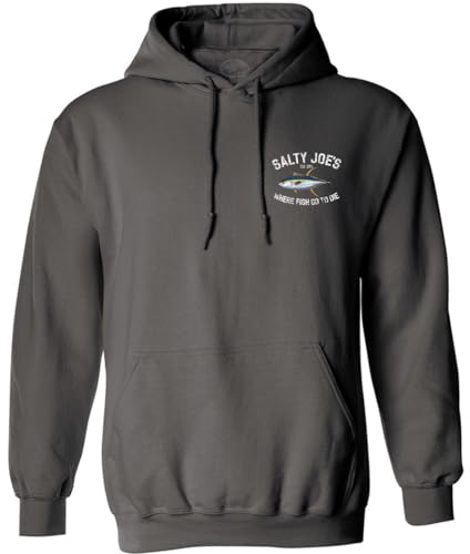 SALTY JOES Men's Tuna Logo Pullover Hooded Sweatshirts2
