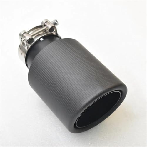 Embout échappement carbone et inox 63-76mm pour une finition sportive et élégante