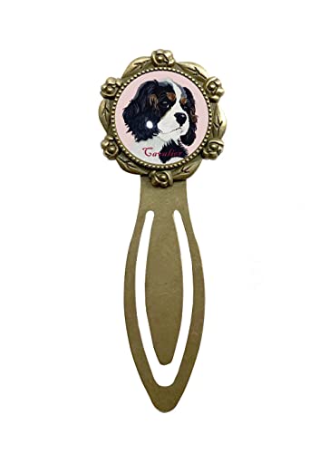 le Bonbon(ル ボンボン) キャバリアトライカラー PK ブックマーカー 犬 クリップ イヌ ブックマーク しおり 犬