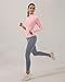 Locachy Women's Slim Fit Full Zip Athletic Running Sports Workout Jacket with Thumb Holes 02 Pink XS