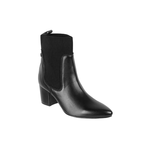 Image of Metro Women Synthetic Ankle-Length Chelsea Block Heel Boots