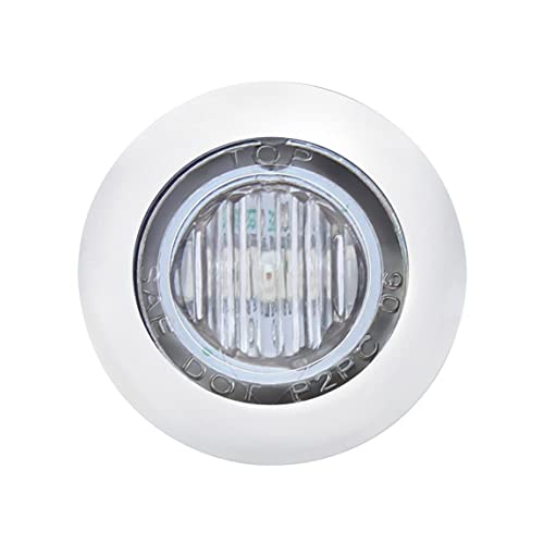 Mini luz marcadora LED redonda 3/4" roja 3 LED miniatura 2