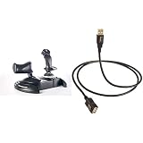 Thrustmaster T.Flight Hotas One Flight Stick pour Xbox Series X|S, Xbox One & Windows & Amazon Basics Câble d’extension haute-vitesse USB 2.0 A mâle vers A femelle, avec connecteurs plaqué or, 3 m