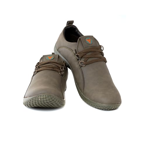 Image of Khadim's Olive Outdoor Casual Sneakers for Men