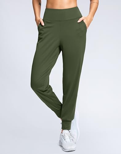 Image of SANTINY Women's Joggers Pants with Pockets Lightweight High Waisted Athletic Gym Workout Pants for Women Yoga Travel