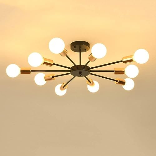 Plafonniers encastrés modernes HAZARA lustre vintage noir chic